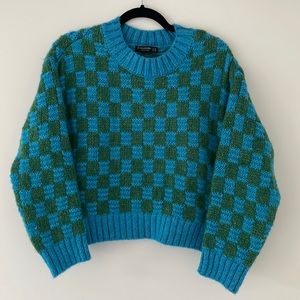 Stradivarius Checkered Sweater